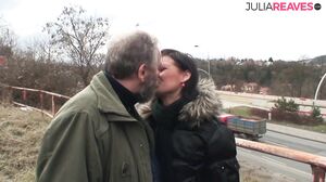 My German Amateurs - Horny babe gets a hard fuck near t