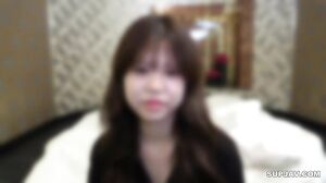 A video of Sakura, a fair-skinned and slender teenager,