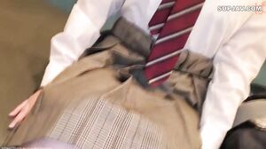 Big tits gal gets creampied for the first time during s