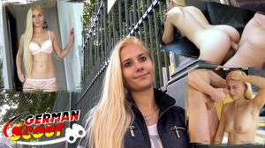 GERMAN SCOUT - Shy Teen Haley Hunter without Tattoos talk to First Casting Sex