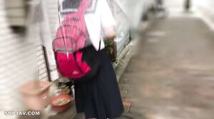 Bukkake after creampieing a too young girl who looks go