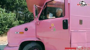 EroCom - Outdoor sex with a skinny dark-haired slut wit