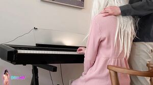 EmmaMay - Piano Lesson Ends With a Dick in My Ass