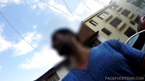 Hot booty Colombian babe is rewarded with sperm for her