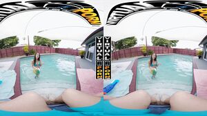 Eva Generosi - Eva gets poolside horny