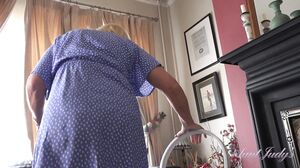 Catching Upskirt Views of Your Landlady Lizzie, Then Getting POV Blowjob