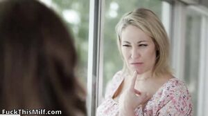 A caring mother gave a blowjob and gave her stepson an orgasm