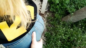 Eleo and Mish - Amateur Blonde Teen Model Eleomish Have Surprice Public Fuck With Cumshot on Ass