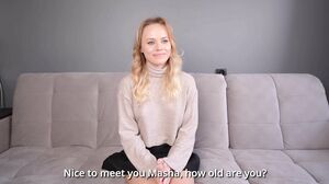 MariMoore - A Blonde With a Big Booty Fell in Love With Dicks and Cum on Her Face After Her First Porn Casting