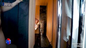 Pretty Mary - Sauna in Russian - Hot Threesome Fucking _ Dirty Talk _ Nigonika Best Porn 2023