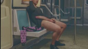 Pervert Stranger Fucks Sexy Girlfriend in Train