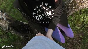 FemFoxFury - Brunette Deep Sucks And Doggy Fucks In The Park