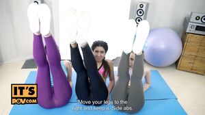 Light Fairy Three petite teens Flora Fairy, Lina Love and Katy West submit to your dick