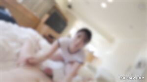 Natsuki’s white leotard was an angel! I brushed her hair and stuffed her mouth full