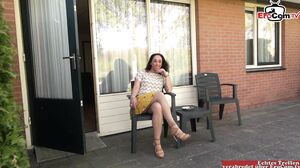 EroCom - Sexy dark hair milf loves to have analsex in hot lingerie