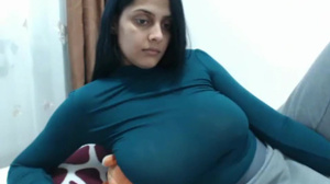 big tits desi milf cums hard cam show one