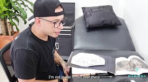 Tattoo Ends With Cum On The Face And Multisquirt- Mariana Martix