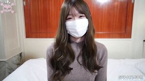 Fair-skinned slender JD’s naughty massage ♡ Double injection of uncle’s dirty cloudy juice.