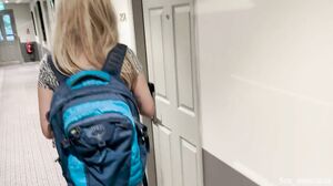Sex_Associates - Step mom caught me on her in the shower in a shared hotel room.