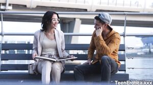 Teen Erotica XXX - Amazing teen Kris The Foxx seduces a guy she just met with her sexy feet