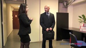 French Girls At Work - Anal sex with French brunette Lexie Candy