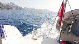 LunaRishi - Daddy fucks his redheaded girls on the yacht