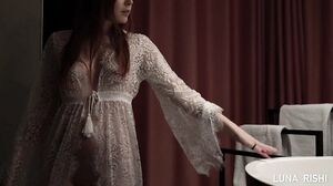 LunaRishi - Redhead decided to take a bath and play with pussy _ Nigonika Best Masturbation 2023