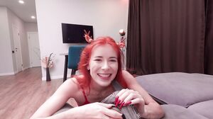 LunaRishi - Slim Redhead's POV Home Sex and Cumshot Experience