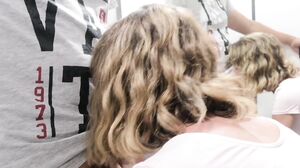 BlondieBlow - Our First Sex Video In A Fitting Room (Risky Blowjob)