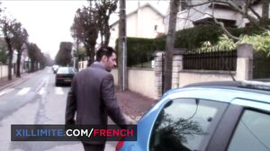 French Girls At Work - Threesome with busty French MILF Clanddi Jinkcego