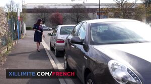 French Girls At Work - French meter maid gets fucked by 2 guys in a warehouse
