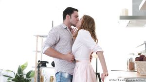 Teeny Lovers - Perky teen loving big cock