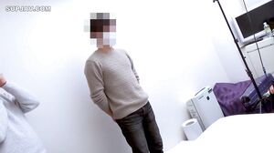 The fluffy beautiful girl who called without telling anything was embarrassed rice field