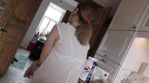 AfterHoursExposed - Teen Sharlotte Afternoon Bj Because She Has Her Perioud Plays With Cum