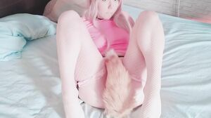 Estie Kay - pet the catgirl and fed her with cum