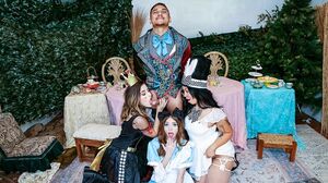 Tea party turns into a foursome fuck sesh