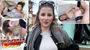 GERMAN SCOUT - German Gamer Girl Mia Minou Pickup for Casting Fuck in Munich