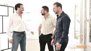 Caught Construction Cuties Rebecca Volpetti and Candie Luciani Initiate A DP Gangbang GP2942