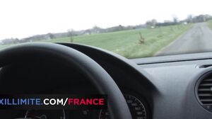 Made In France - Anal sex with a hitchiker in the car trunk