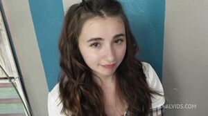 Ferrero's Anal Casting, 20 y.o. teen Ada Paradiso from Italy, gets first anal with monster cock, gapes and cum in mouth