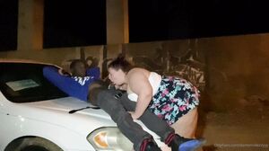 Damnnndezzyyy -BBW Deepthroat interracial gagging