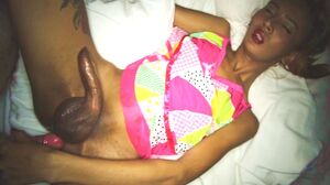 Horny ladyboy handjob and raw dick riding