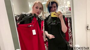 Keokistar - I Sucked Her Dick in the Dressing Room Risky Sex With Tranny