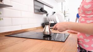 Michelle Can - Ginger sweetie takes old dick into her fresh holes