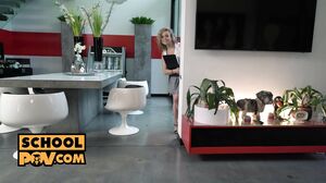 Its POV - Naughty foreign chick tutored in the art of fucking