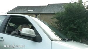 Naughty couple with a brunette slut getting sodomized and jizzed on body in a hot threesome with GrandPa