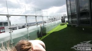 AfterHoursExposed - Hot Fashion Model Naked Rooftop Yoga 18yo Margarita