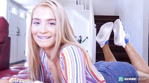 Anastasia Knight - Cute Blonde Teen Gets Fucked And Creampied In The Ass