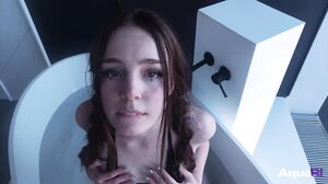 Aqua_Ri - Cum in the girl's mouth while she was washing in the bathroom