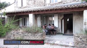 French Girls At Work - The hot brunette likes it from behind